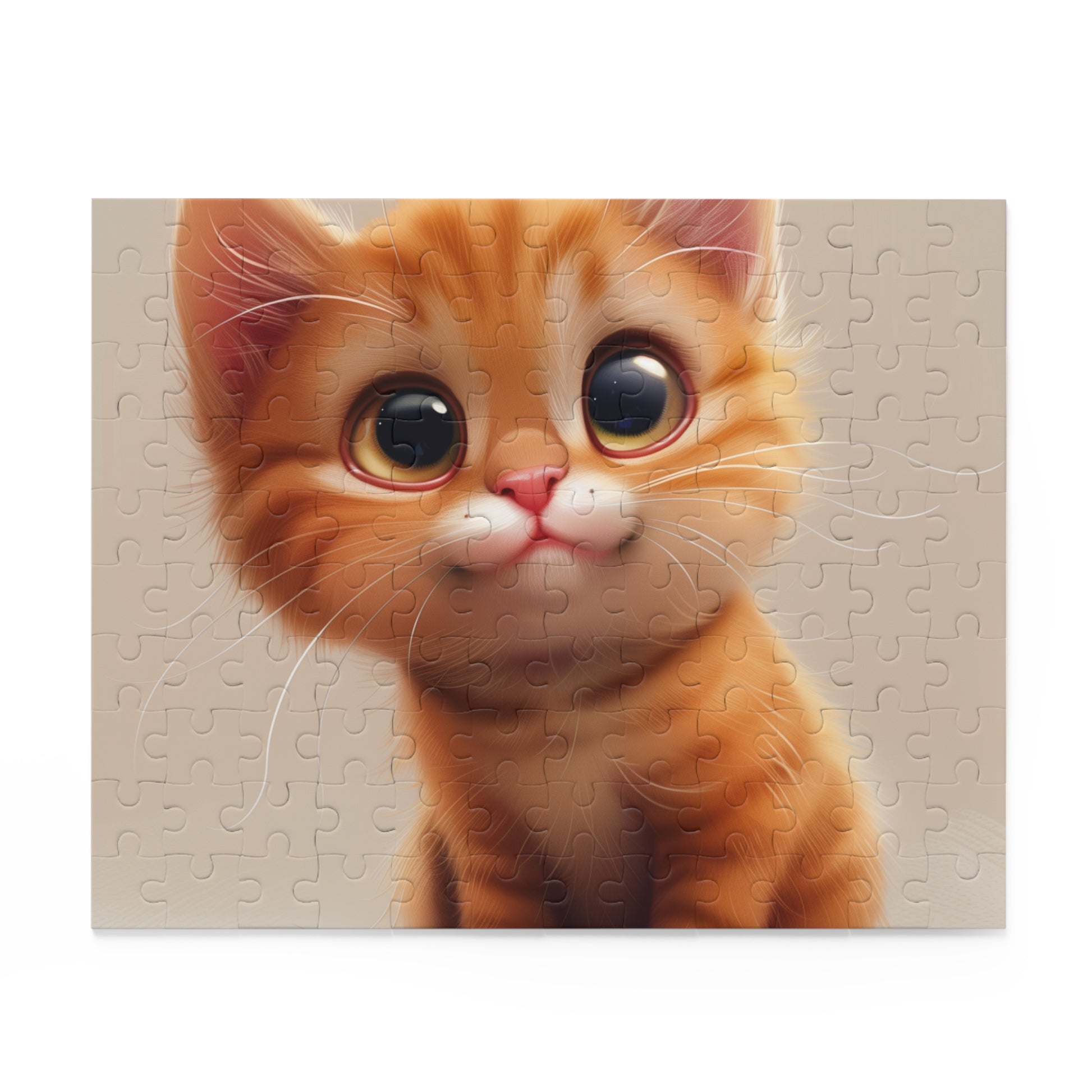 "Charming cartoon cat jigsaw puzzle for cat lovers, hours of entertainment"