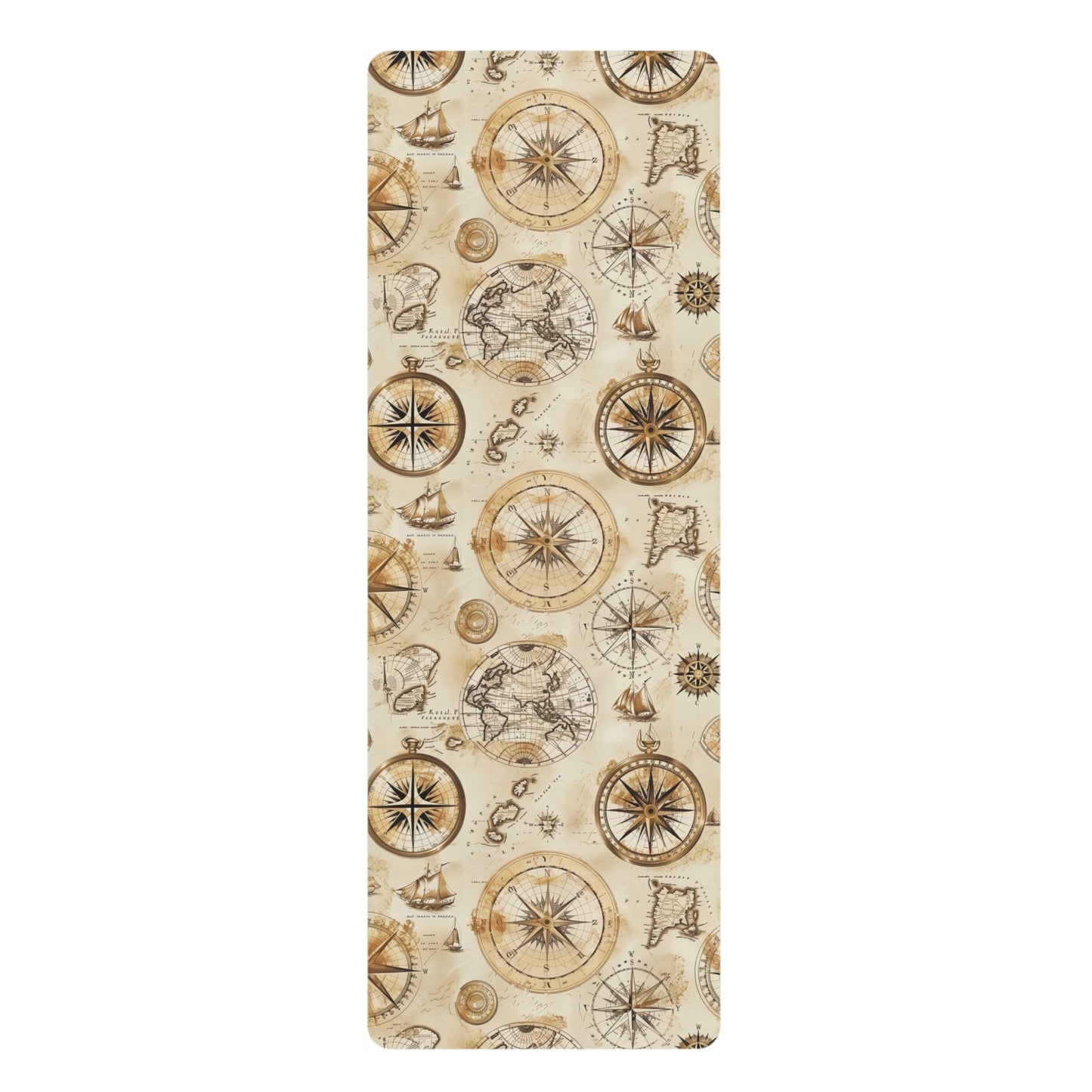 Explore Your Practice: Vintage Map Yoga Mat