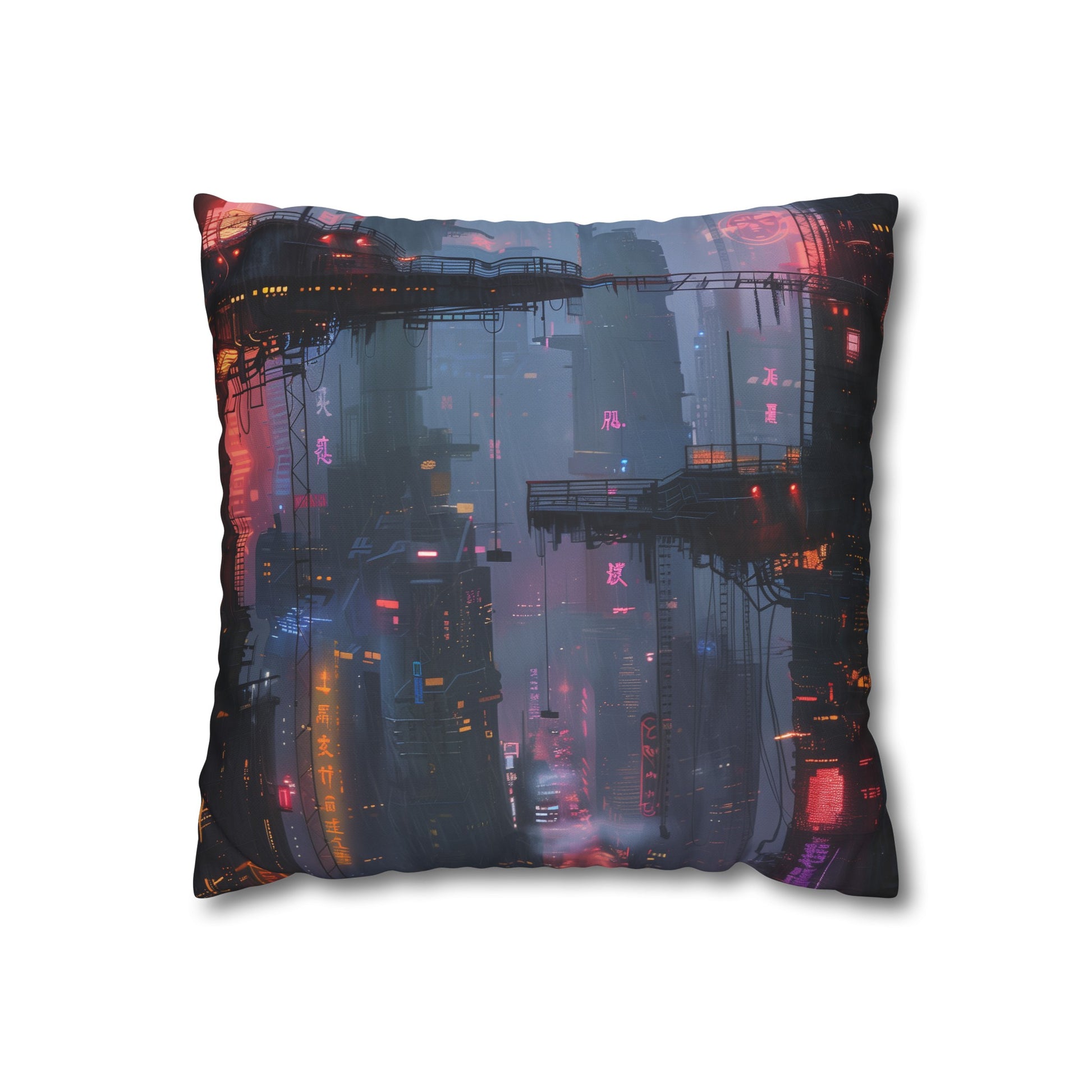 Neon City Nights Pillowcase | Pillow Cases | All Over Print, AOP, Bed, Bedding, Home & Living, Indoor, Pillow Case, Pillow Covers, Pillows & Covers, Sublimation | Prints with Passion