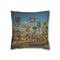 Desert Road with Endless Signs (Edition II) — 40×40 Cushion Cover — Front 40×40 cm Square Cushion View