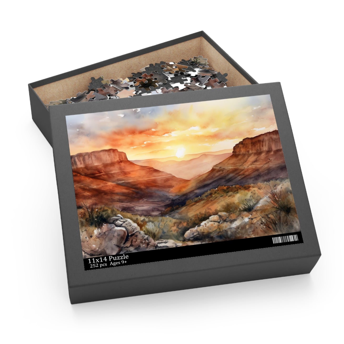 "Desert Mountain Puzzle Challenge - Piece Together Serene Beauty for Relaxation"