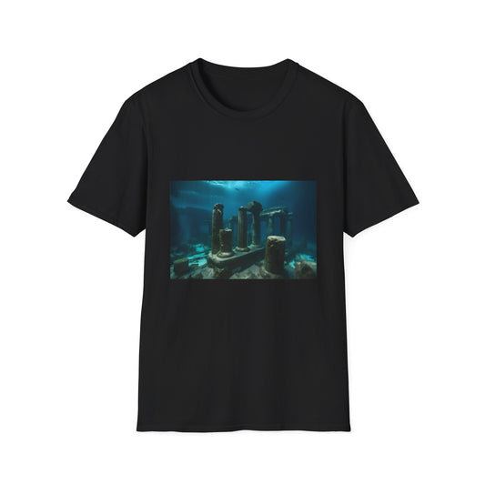 Echoes of a Sunken Civilization | T-Shirt | Abandon, Ancient ruins, Atlantis, Lost civilization, Mysterious, Sunken city, Underwater | Prints with Passion