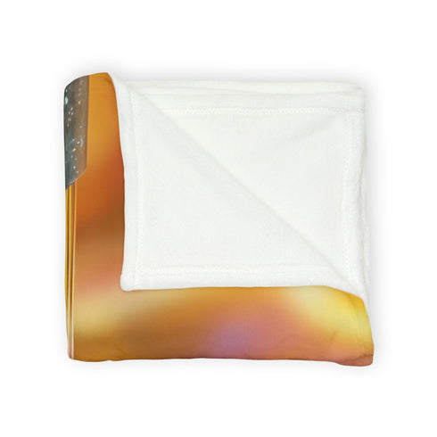 Hourglass with Black Hole in Center Plush Fleece Throw Blanket