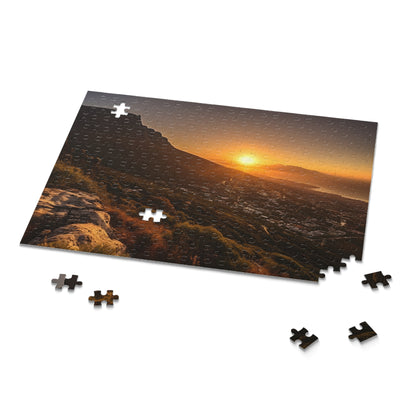 Table Mountain South Africa jigsaw puzzle - iconic landmark, captivating scenery, piece of Africa for your home decor