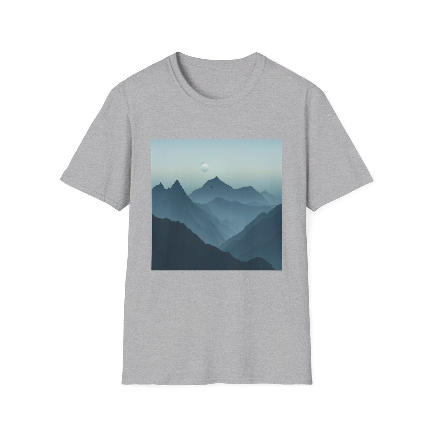 Mountain Tshirts: Minimalist Landscape, Range, Silhouette