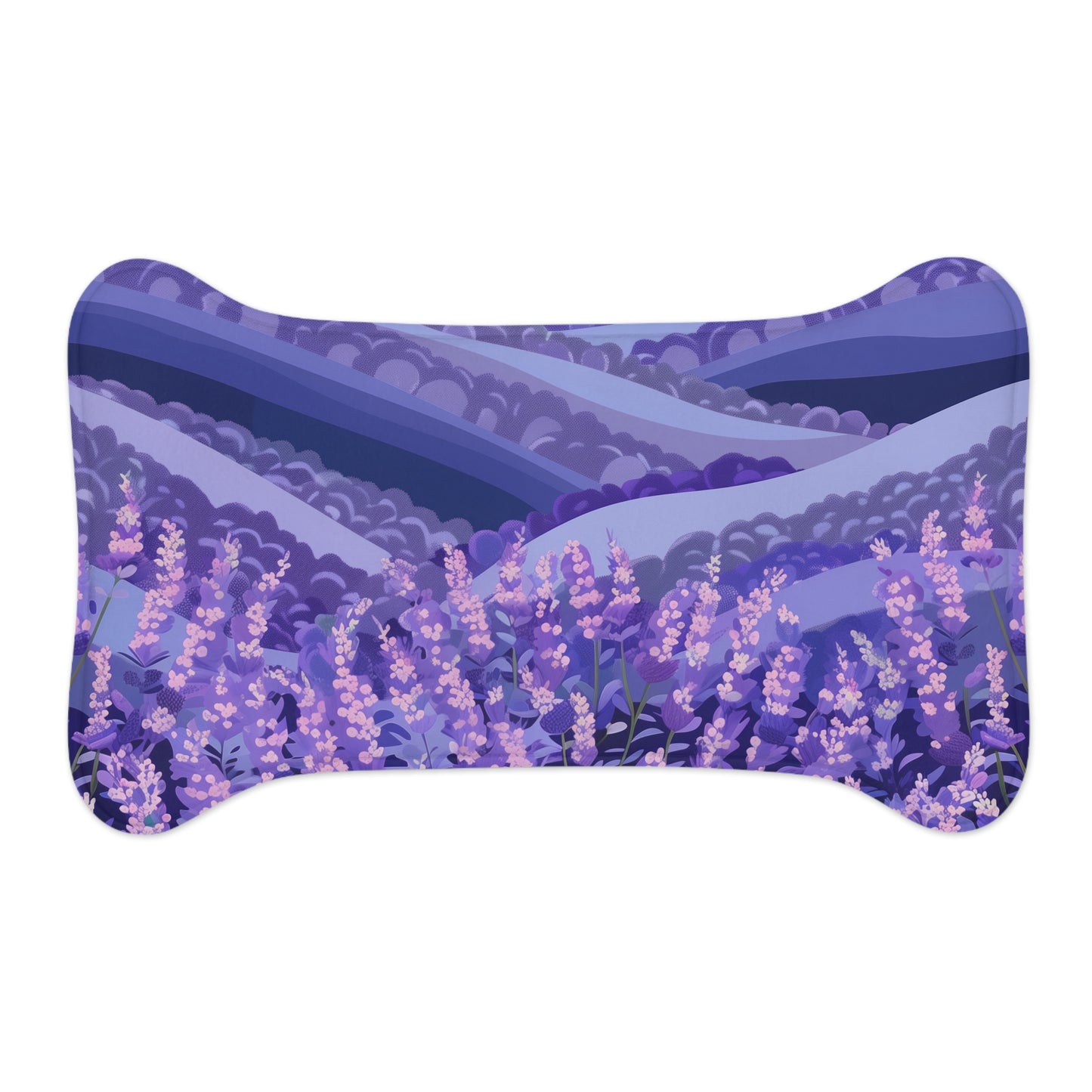 Lavender Fields Pet Feeding Mat