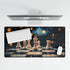 Skybound Chessboard with Star Pieces — XL & XXL Desk Mat — Product Detail View 5