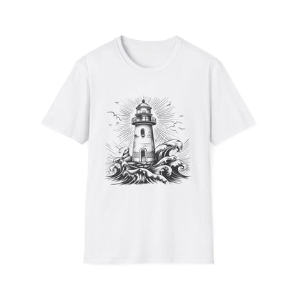 Coastal Sanctuary: A Hand-Drawn Lighthouse Journey