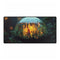 City Inside a Glowing Mushroom Cap Gaming XXL Extended Desk Mat
