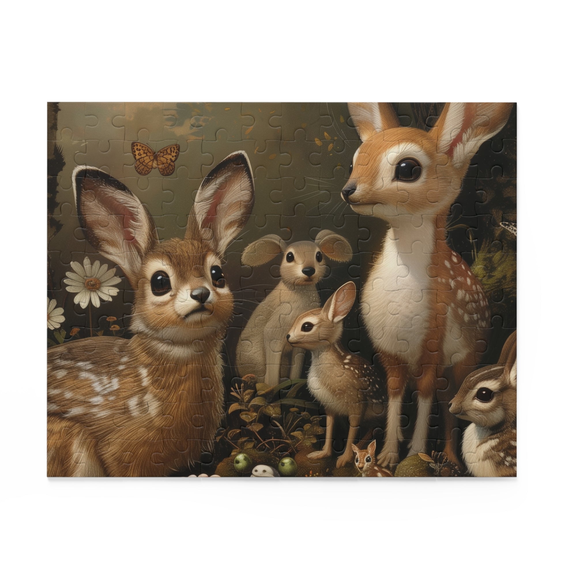 "Woodland Creatures Jigsaw Puzzle - Enchanting nature scene for puzzle lovers"