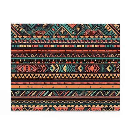 Vibrant Aztec Pattern Jigsaw Puzzle for History Buffs - Intricate Design Engages Puzzle Enthusiasts