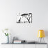 Woodland Deer & Pine Forest Silhouette — Canvas Wall Art — Kiln-Dried Pine Frame & Ready-to-Hang Back View