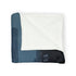 Data Towers Rising from Dark Sea Plush Fleece Throw Blanket