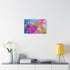 Abstract Fluid Shapes in Vivid Colors Stretched Canvas Wall Art