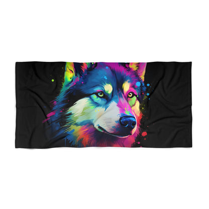 this beach towel will keep you cozy and looking fabulous. Treat yourself to the ultimate beach accessory with the Husky Paradise Royal Canin Beach Towels.