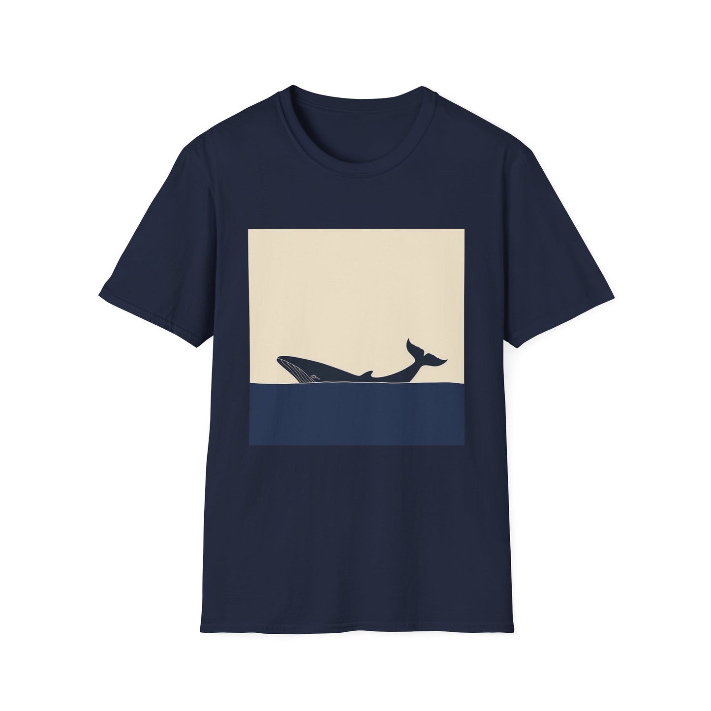 Deep Blue Sanctuary: A Minimalist Whale's Journey