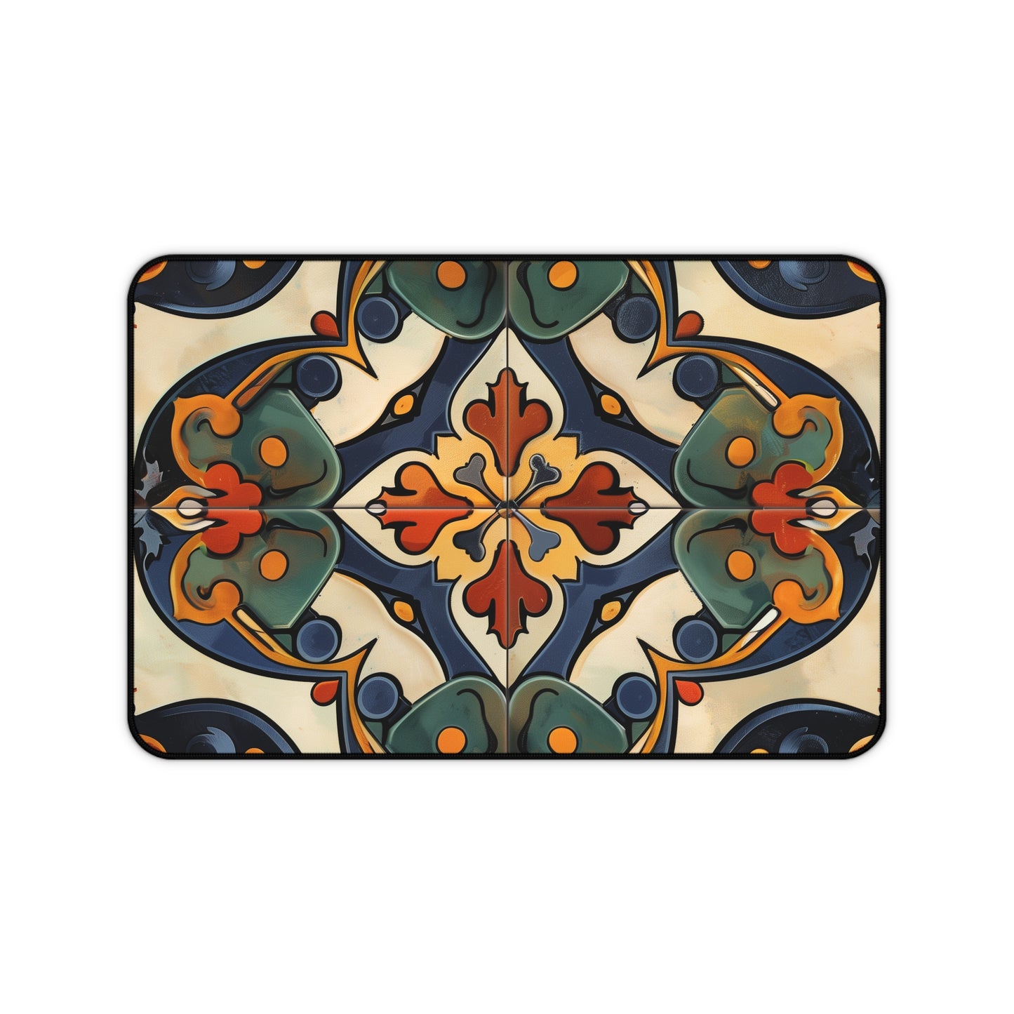 "Artisan Tiles Desk Mat - Add style and protection to your workspace with this beautiful tile-inspired desk accessory"