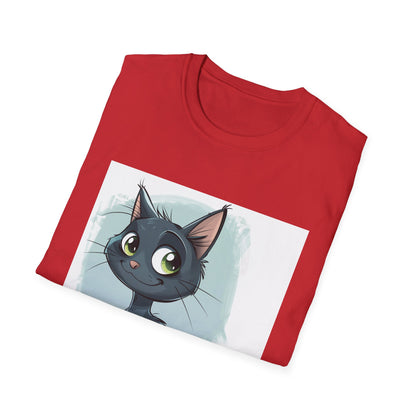 Meowgical Moments: Adorable Cartoon Cat T-Shirt