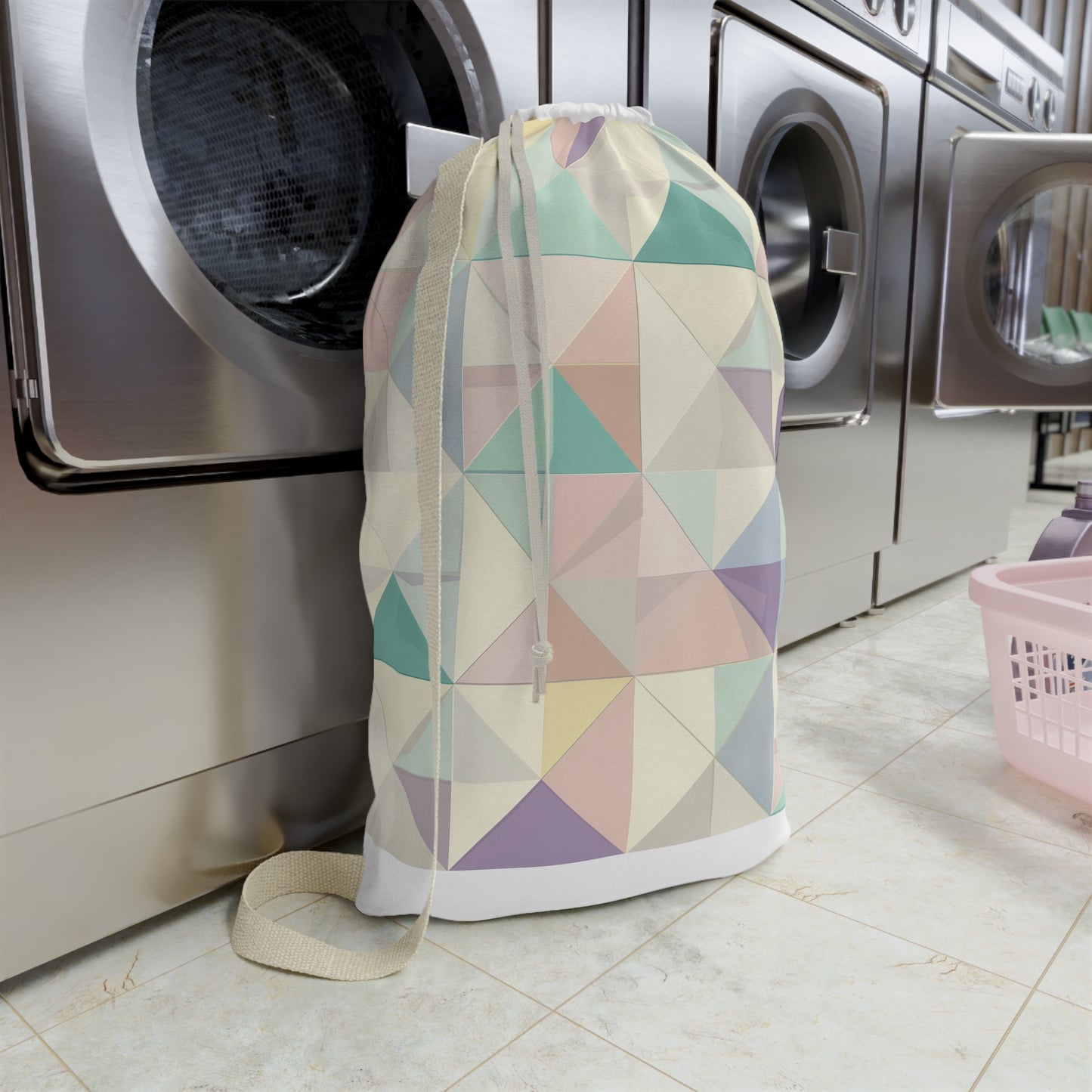 Pastel Geo Laundry Bag | Home Decor | Accessories, All Over Print, AOP, Bags, Laundry, Sublimation | Prints with Passion