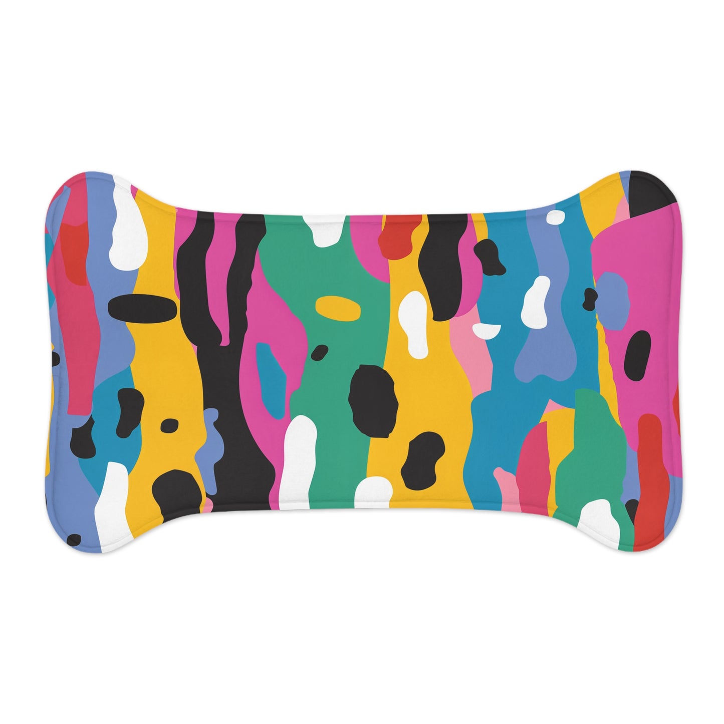 Vibrant Abstract Pet Feeding Mat