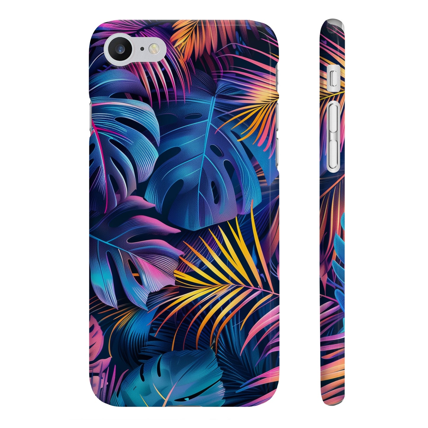 Palm Paradise: Neon Tropical Phone Case