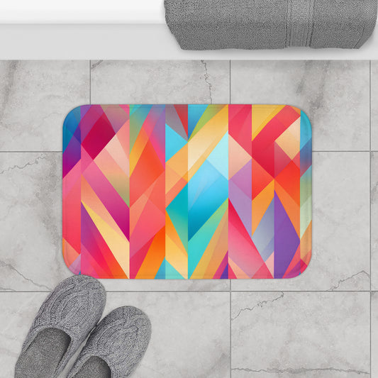 Summer Geo Bath Mat | Bath Mats | Bath, Bathroom, Home & Living, Indoor, Sublimation | Prints with Passion