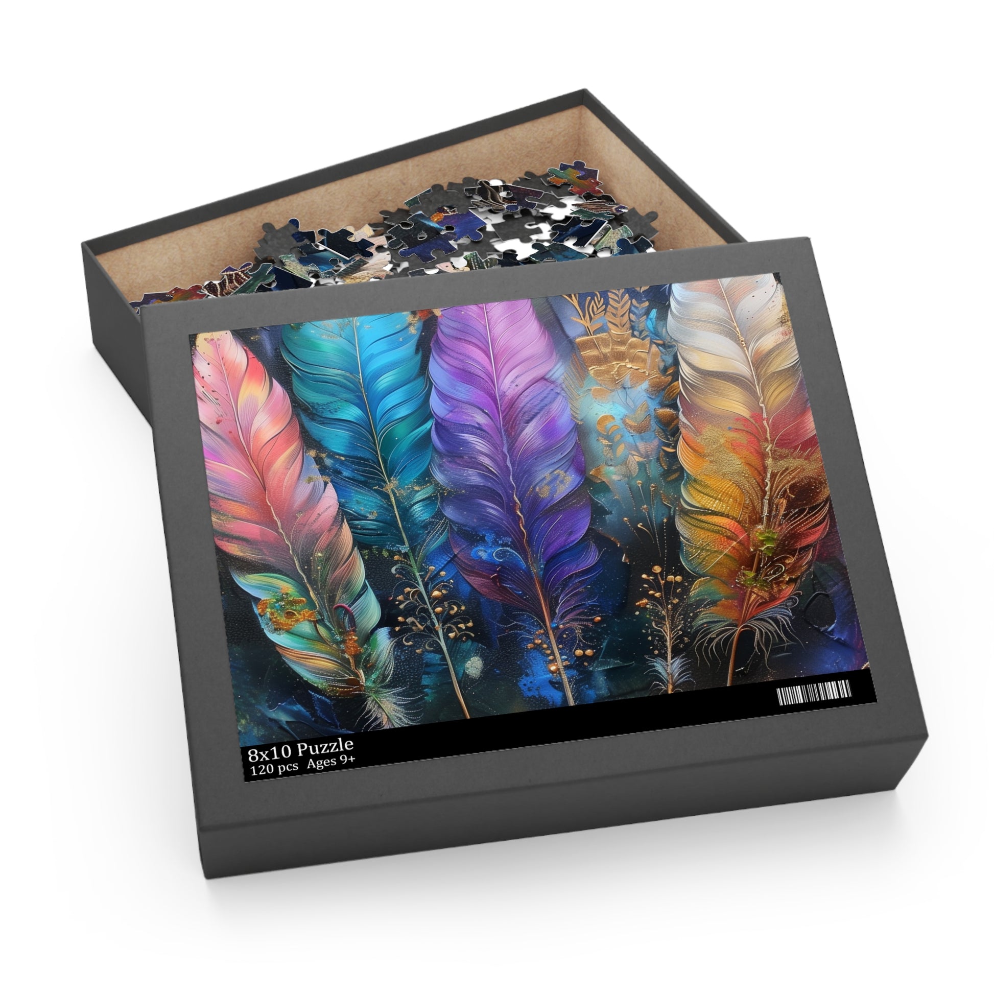 Bohemian Feathers Jigsaw Puzzle | Puzzle | Back-to-School, Fall Picks, Games, Holiday Picks, Home & Living, Puzzles, TikTok, Valentine's Day, Valentine's Day Picks | Prints with Passion