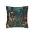 80s Retro Video Game Pixels Faux Suede Square Cushion Cover