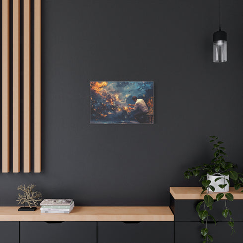Painter Creating Real Worlds with Brush — Canvas Wall Art — Product Detail View 5