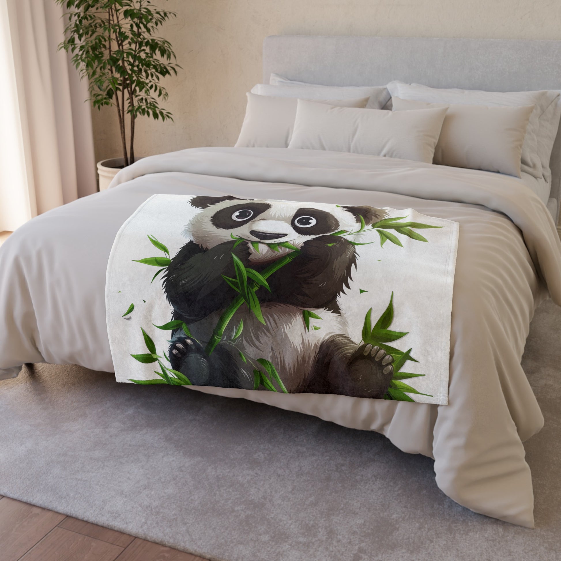 this blanket is perfect for snuggling up and relaxing after a long day. Embrace the adorable charm of pandas while supporting wildlife conservation efforts with this delightful blanket.