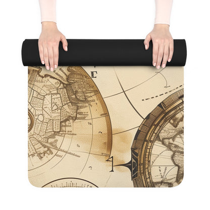 Vintage Maps Yoga Mat: Discover Your Journey