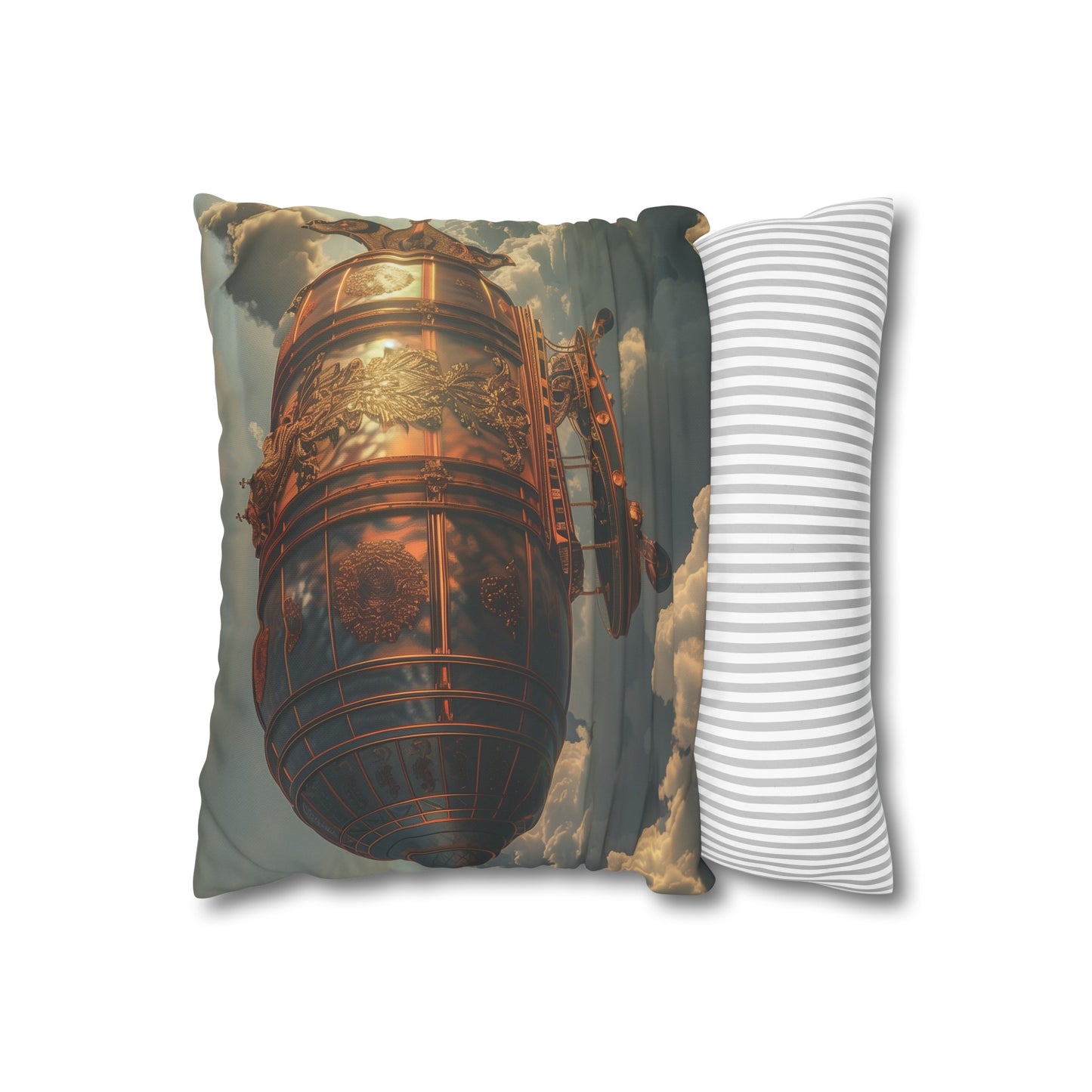 Steampunk Airship Dreams Pillowcase - High-quality material, comfortable and stylish, perfect for all seasons. Makes a great gift.