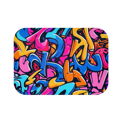 Neon Graffiti Bath Mat | Bath Mats | Bath, Bathroom, Home & Living, Indoor, Sublimation | Prints with Passion