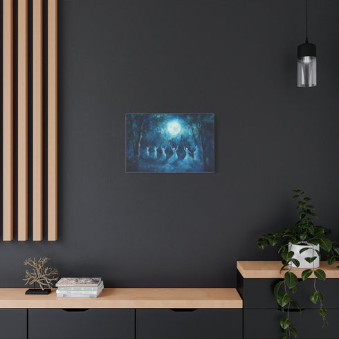 Forest Spirits Dancing in Moonlight — Canvas Wall Art — Product Detail View 5