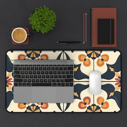 "Artisan Tiles Desk Mat - Stylish and durable workspace accessory with timeless beauty"