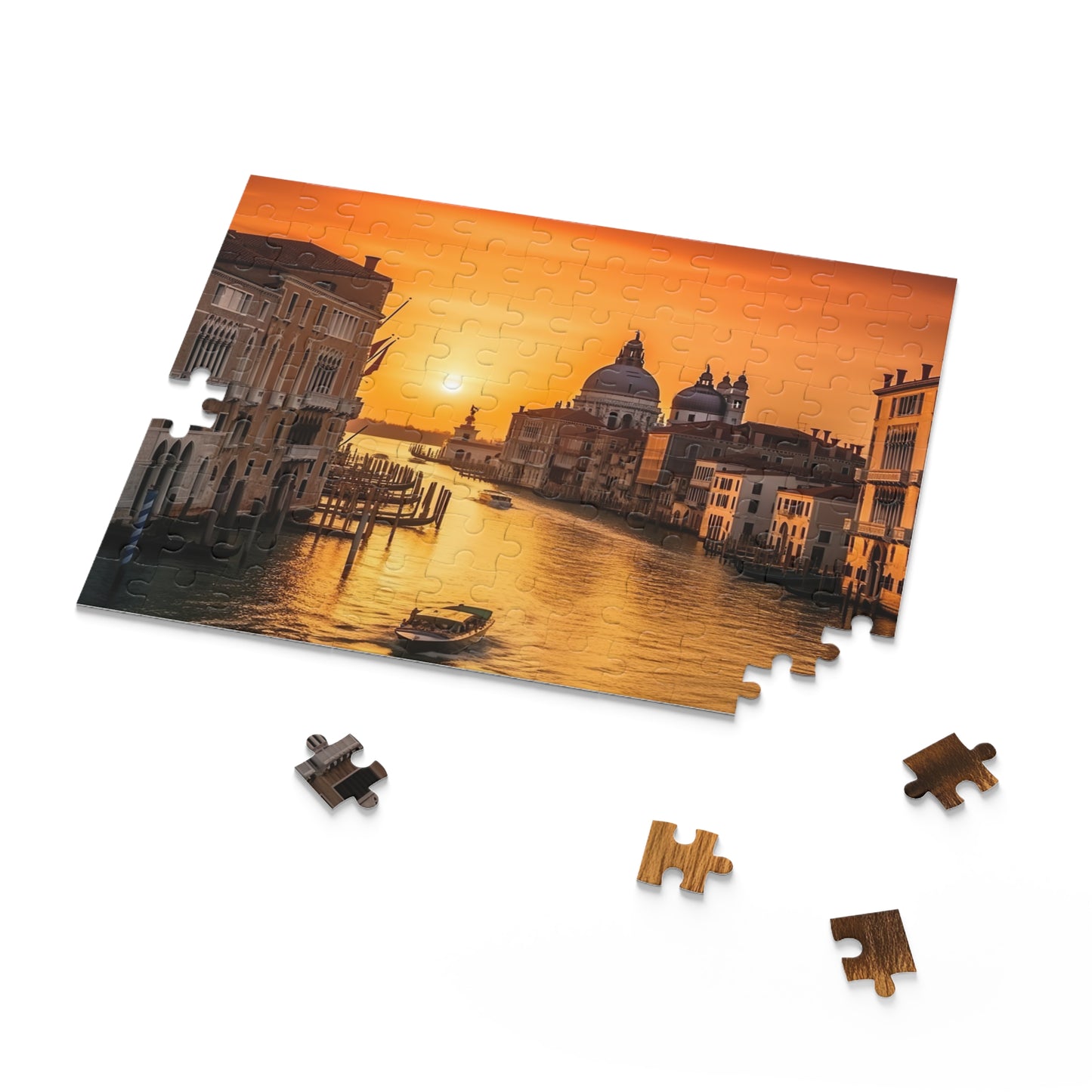 Venice Italy jigsaw puzzle with detailed canals, gondolas, and architecture - perfect for escaping to Venice at home.