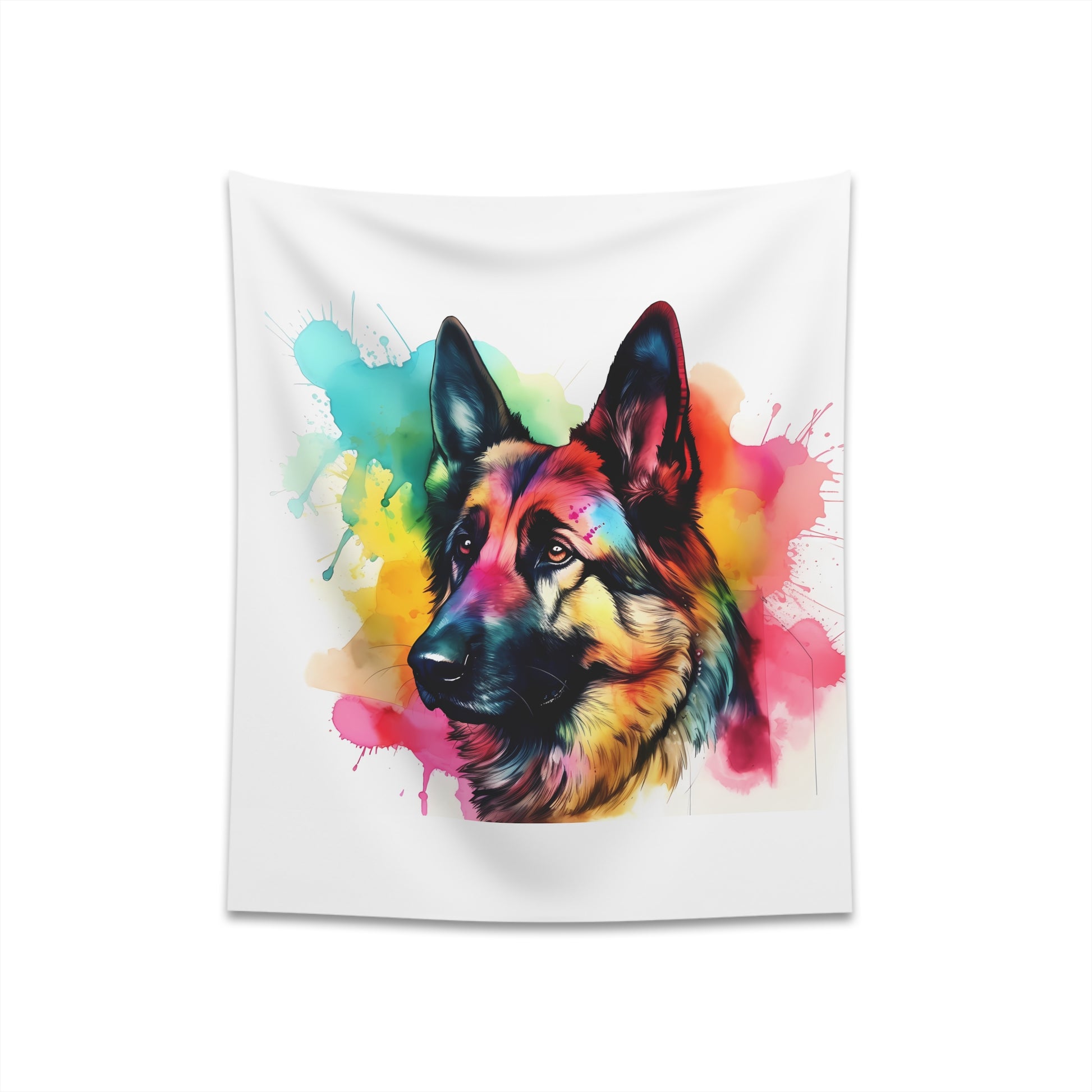 German Shepherd Majesty Tapestry: Strength, Grace, & Loyalty | Perfect Gift for Dog Lovers | High-quality & Stylish | 34" x 40" or 57" x 57"	Size