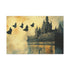 Sky Temple with Flying Monks — Canvas Wall Art — Living Room Wall Lifestyle View