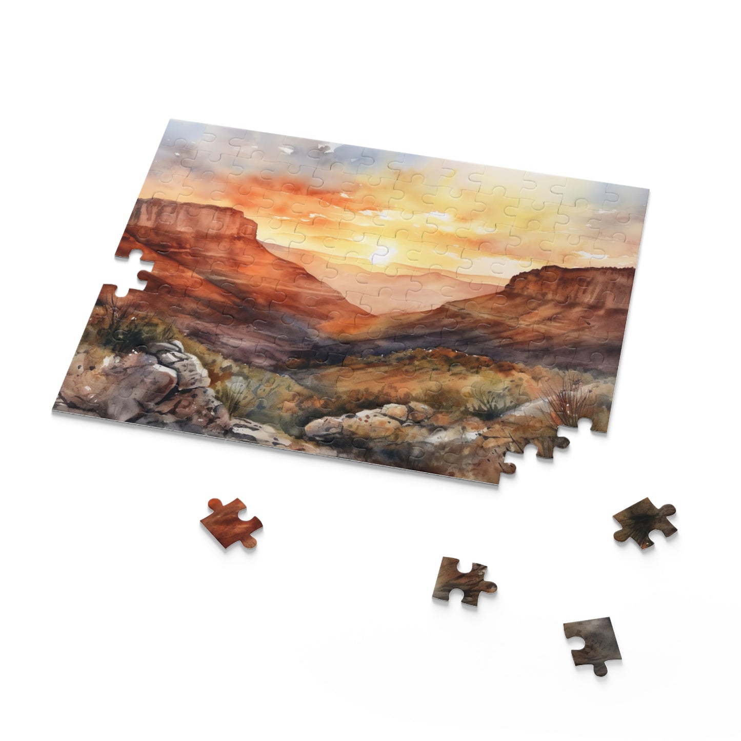 "Desert Mountain Puzzle Challenge for a serene escape and relaxation"