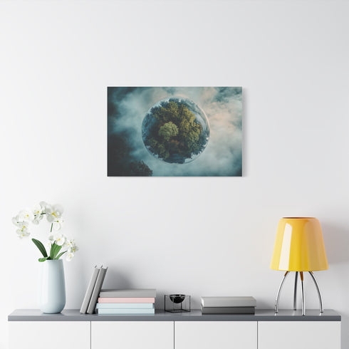 Dream Forest Growing Inside Planet — Canvas Wall Art — Product Detail View 7