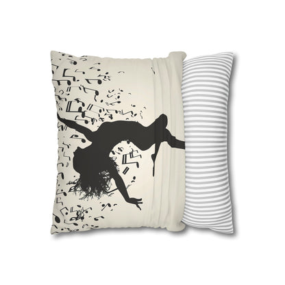 "Dance of Dreams Pillowcase - High-Quality, Comfortable, and Stylish Pillow Cover perfect for Dancers and Music Lovers - Makes a Great Gift - Shop Now!"