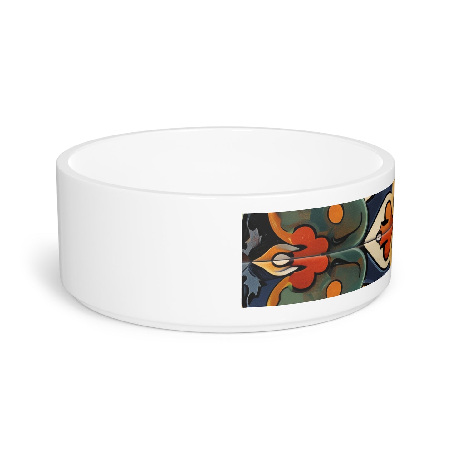 Artisan Tiles Pet Bowl: Stylish, Seamless, Chic