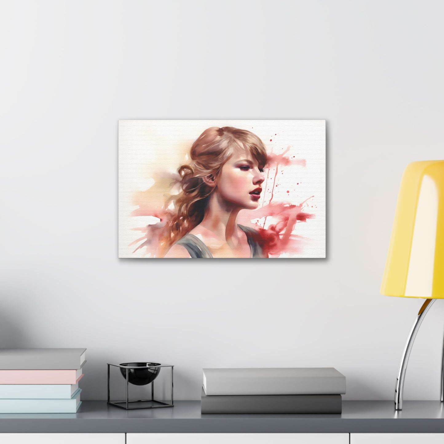 Taylor Swift Watercolor Canvas Print