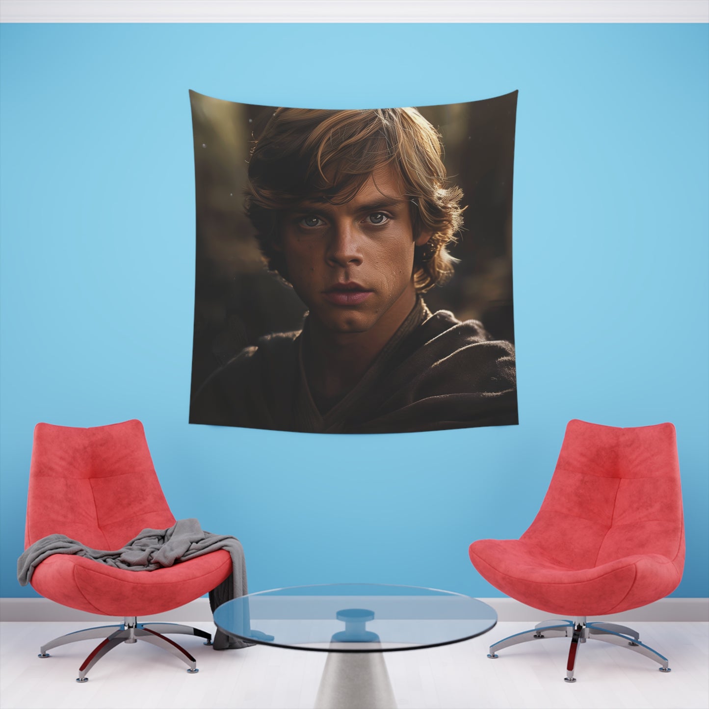 Luke Skywalker: A Jedi's Path Tapestry | Wall Tapestry | All Over Print, AOP, Decor, Halloween, Home & Living, Home Decor, Indoor, Spring Essentials, Sublimation, Tapestry | Prints with Passion