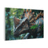 Stegosaurus Dinosaur — Canvas Wall Art — Side Profile & Stretched Corner Detail