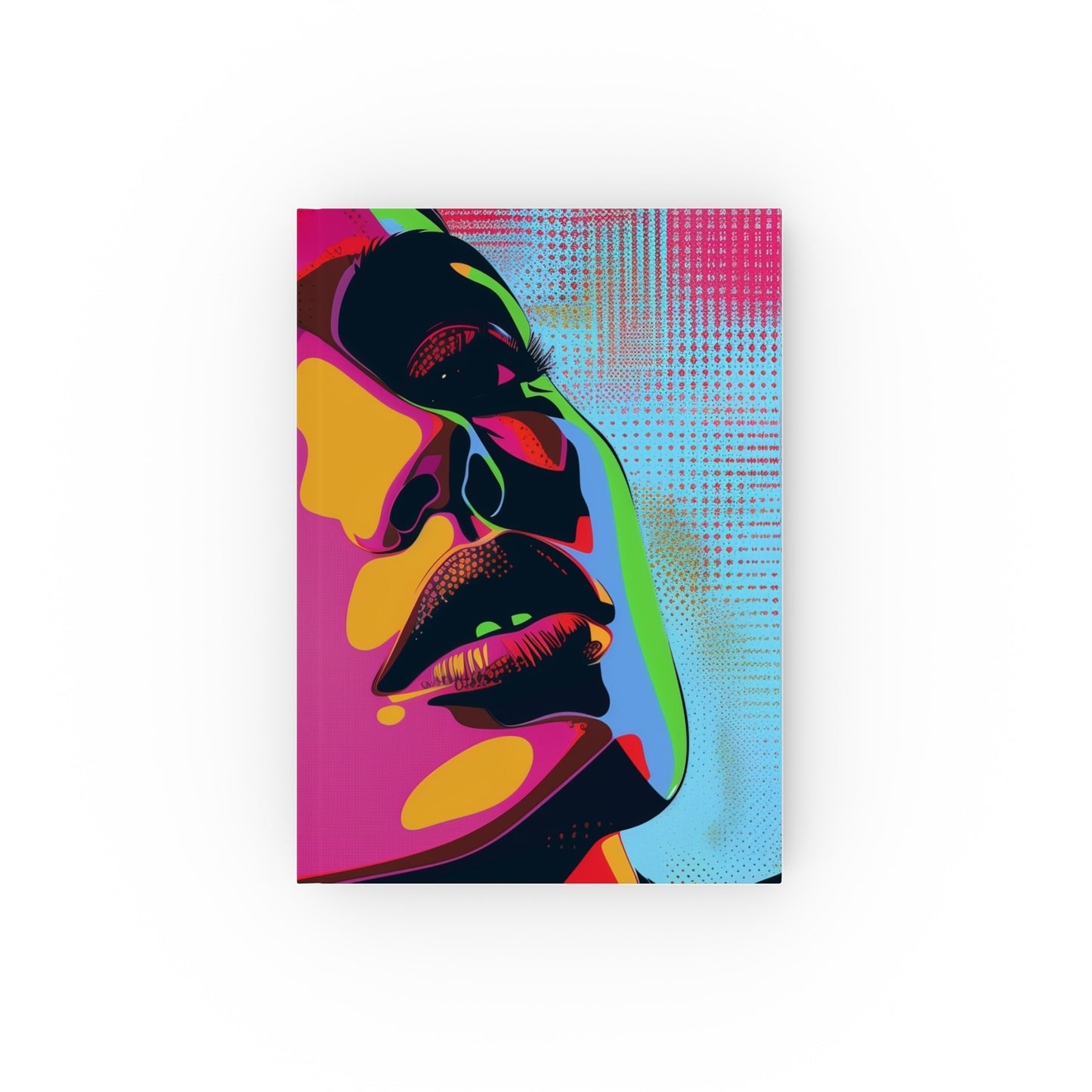 "Pop Art Expressions Journal: Vibrant Portrait Design, Perfect for Creative Souls"