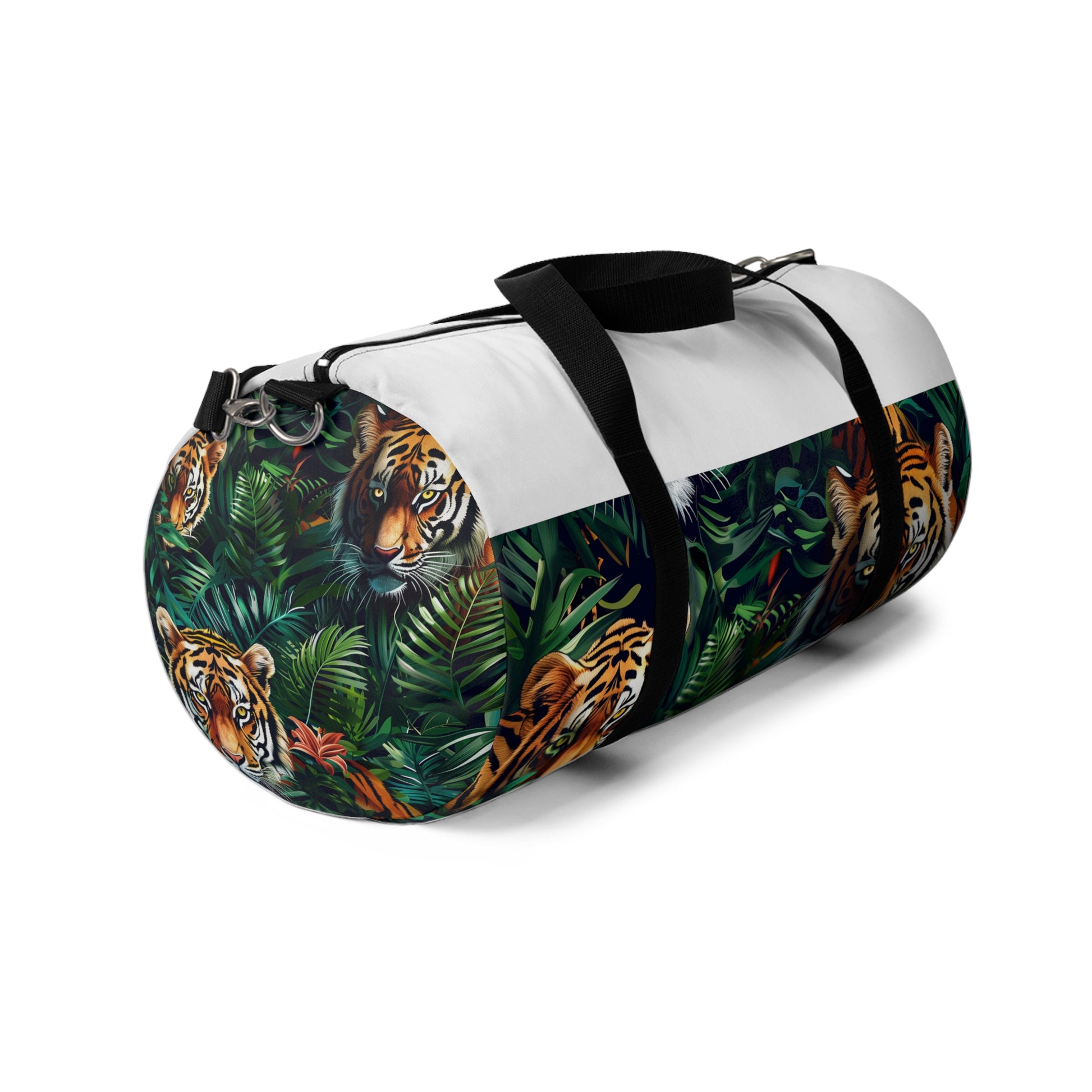 Tiger Safari Duffel Bag | Duffle Bags | Accessories, All Over Print, AOP, Assembled in the USA, Assembled in USA, Bags, Duffle, Made in the USA, Made in USA | Prints with Passion