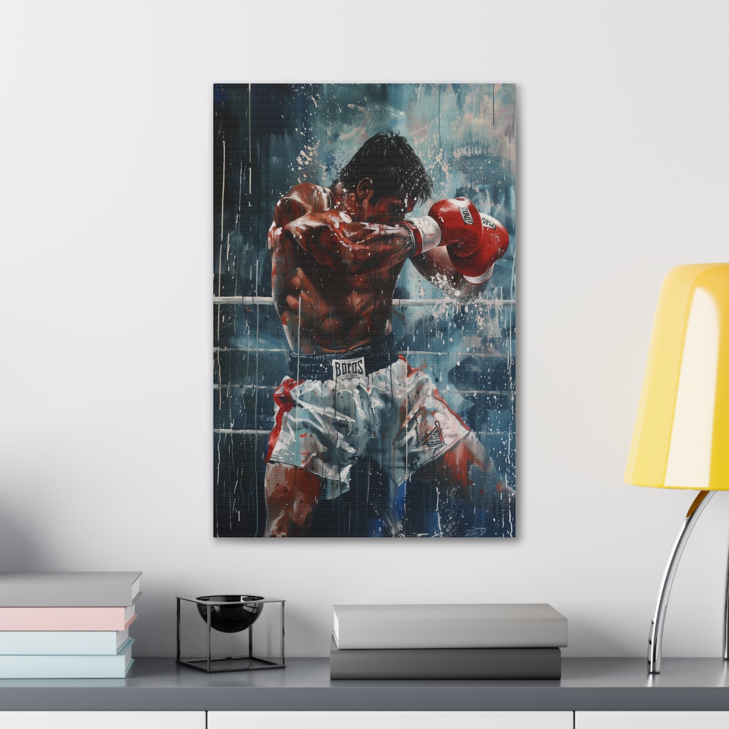 The Boxer: Determination in Every Brushstroke