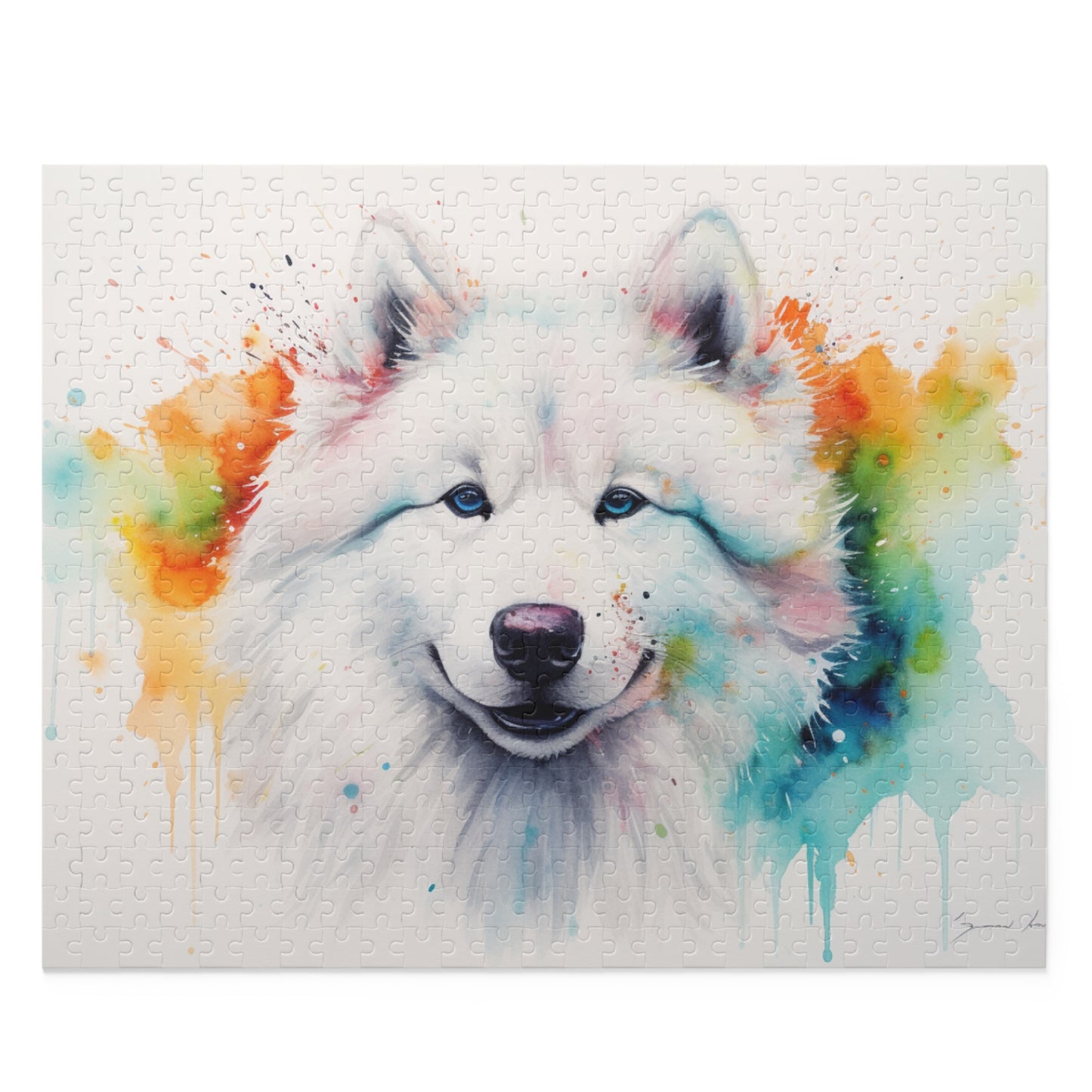 Samoyed Watercolor Jigsaw Puzzle