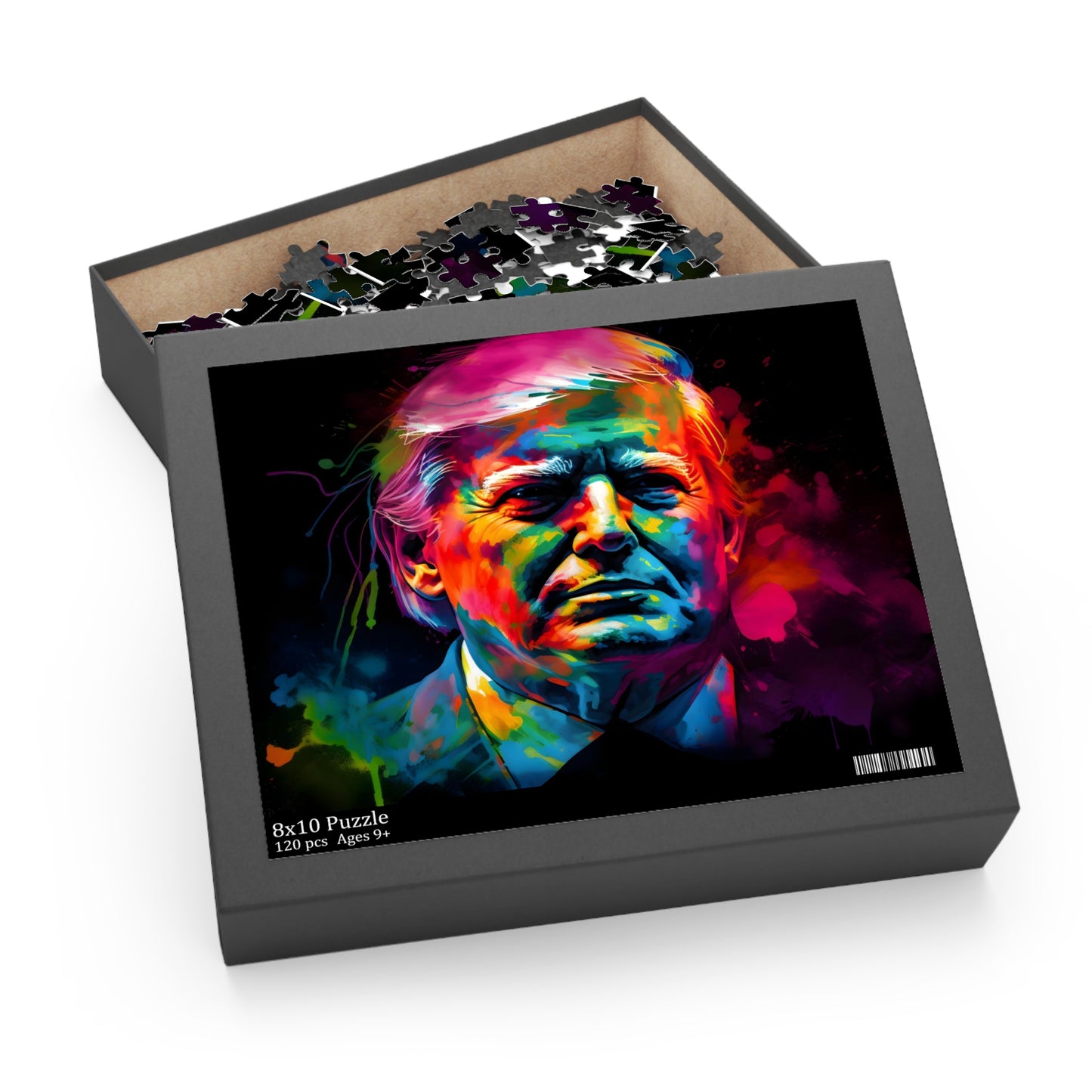 Trump Neon Watercolor Puzzle